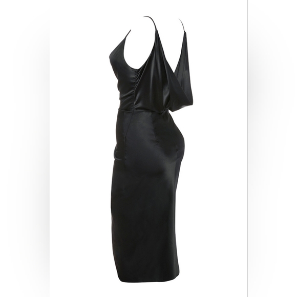 House of CB Black Satin Dress - Picture 6 of 16